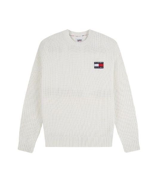 Tjm Tommy Badge Sweater - Ecru