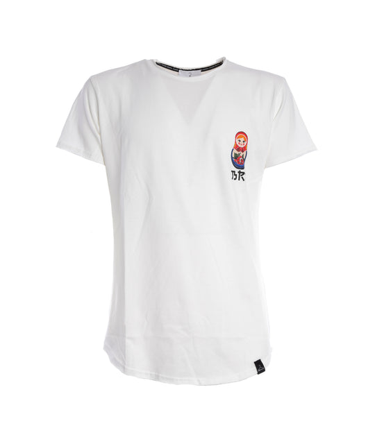 T-Shirt Paricollo - Bianco