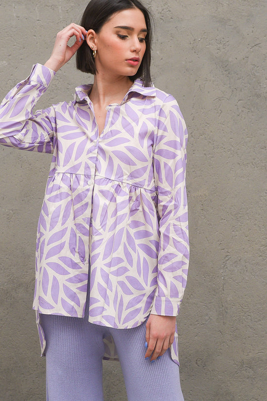 Camicia Over - Lilla