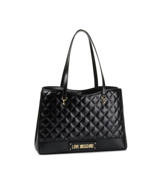 Borsa Quilted Nappa Pu - Nero