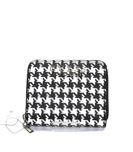 Robyn Slg Small Zip Around - Houndstooth