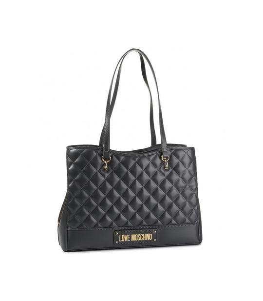 Borsa Quilted Nappa Pu - Grigio