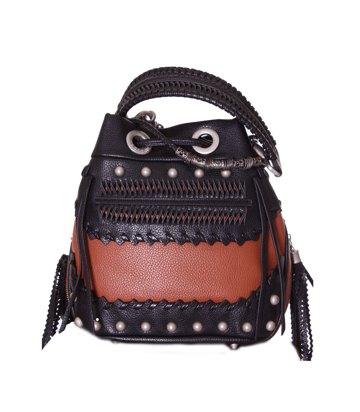Fishbone Squaw Bucket Bottalato - Combi Cuoio — 3