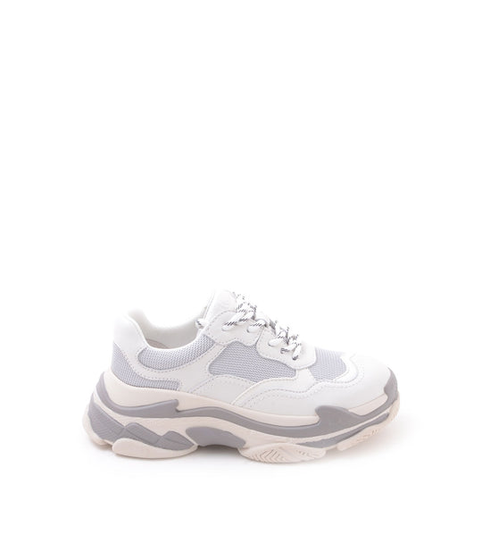 Sneaker Allacciata A Fondo Alto Pelle - Muw