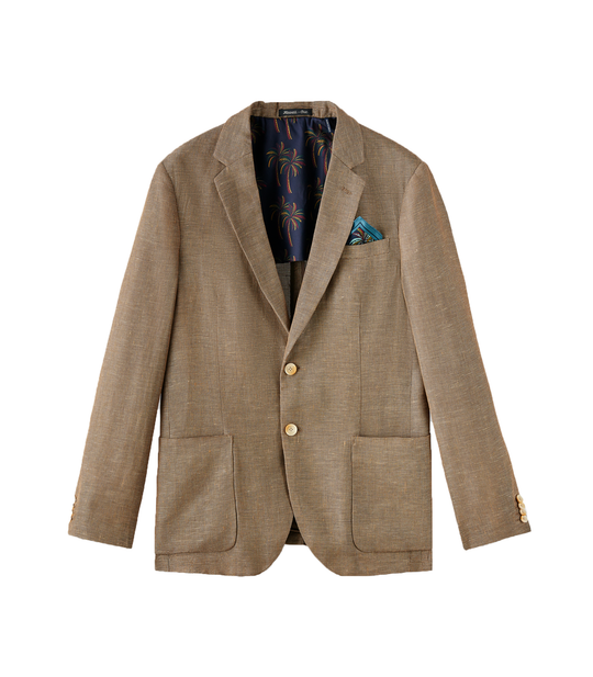 Unconstructed Cotton Linen Blazer