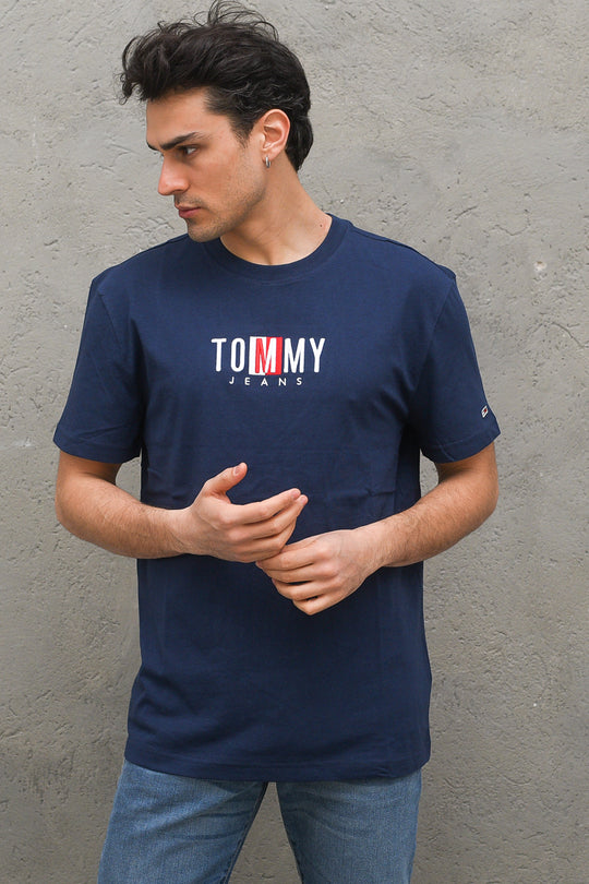Tjm Timeless Tommy Box Tee - Navy