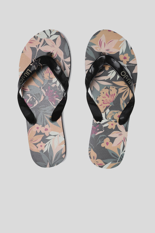 Ciabattina Bassa Beach St. Tropical - Nero