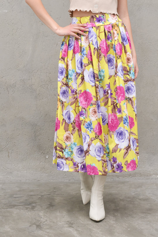 Gonna Stampa - Giallo Limone