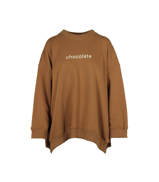 Felpa Girocollo - Chocolate