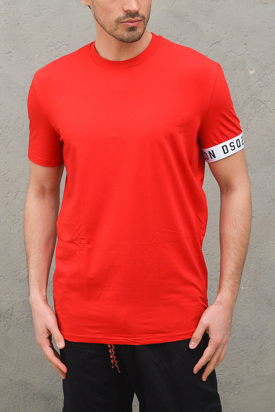 Round Neck T-shirt - Red