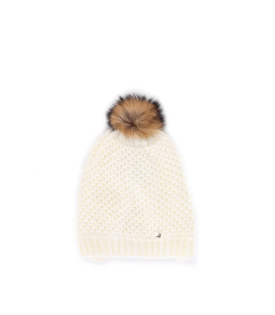 Cappello Maglia - Bianco