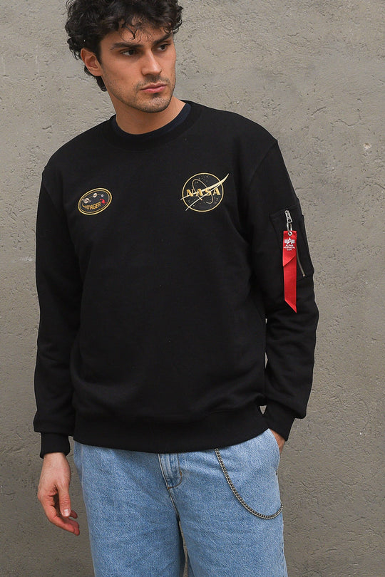 Nasa Voyager Sweater - Black