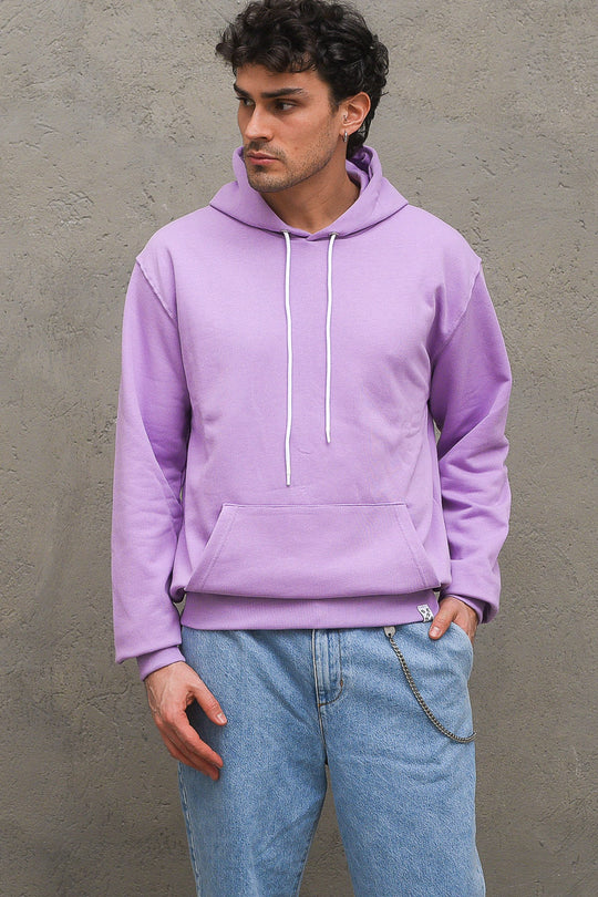 Felpa Cappuccio - Lilla