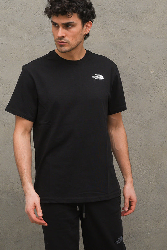 M S/s Red Box Tee - Tnf Black