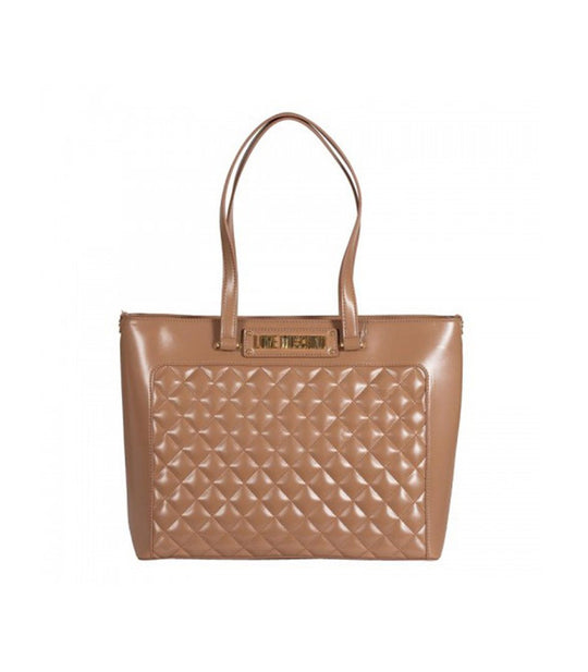 Borsa Quilted Nappa Pu - Cammello