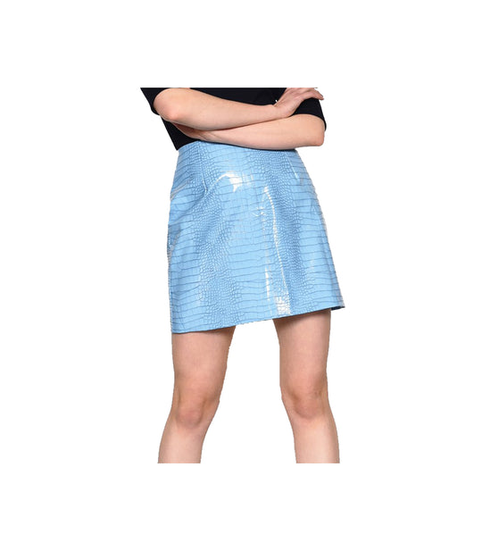 Ladies Skirt - Blue Croc