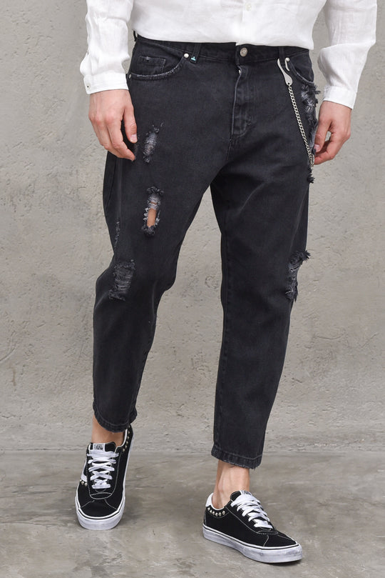 Pantalone Bull Denim - Nero