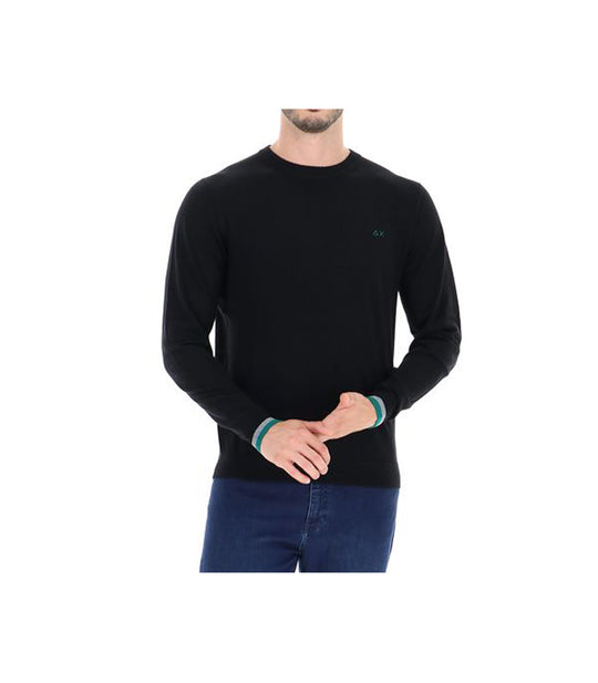 Round Stripes On Cuff - Nero