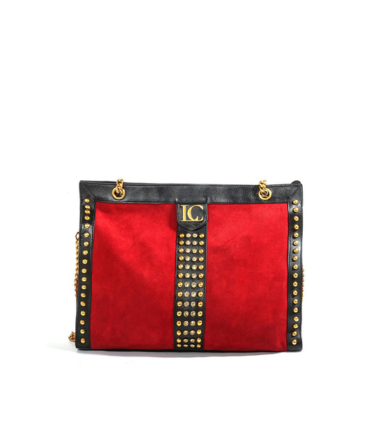 Kim Shopper Suede + Leather - Red