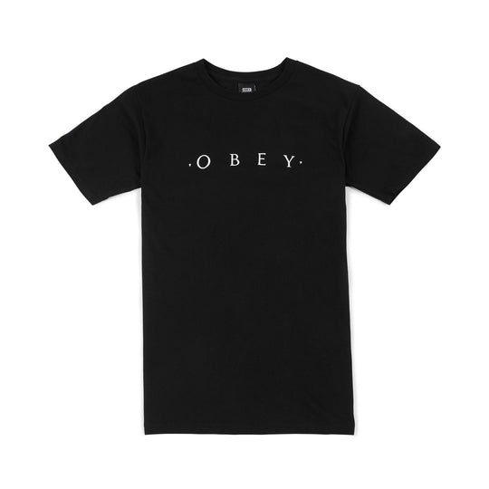 Novel obey basic tee - black