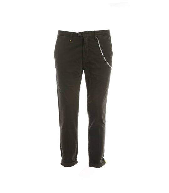 Pantalone Chinos Stampato - Oliva