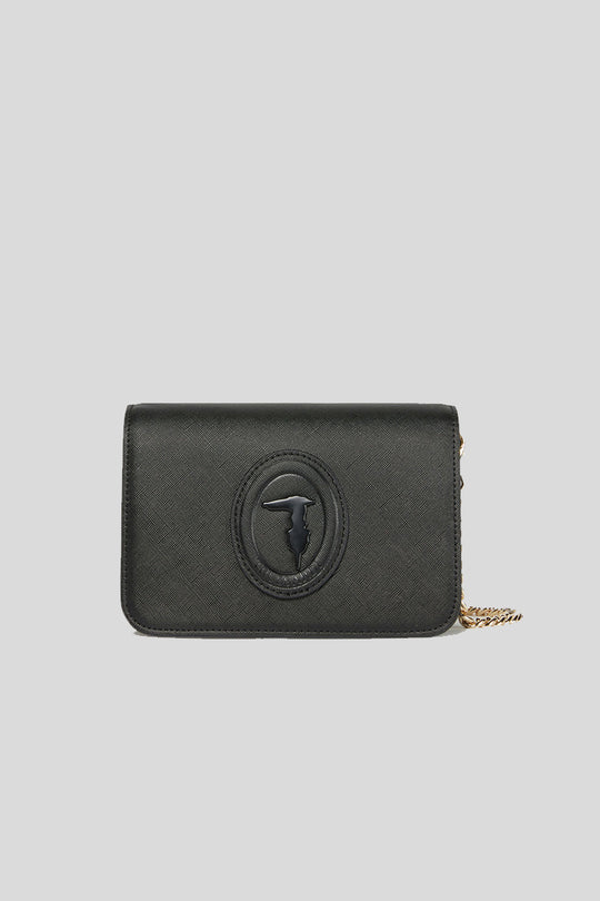 Pre Blossom Clutch 1 Gusset + Bollo Saffiano - Black