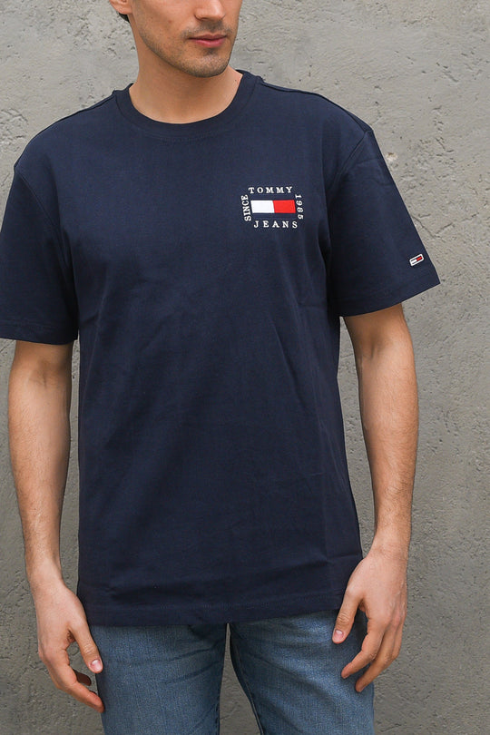 Tjm Box Flag Tee - Navy