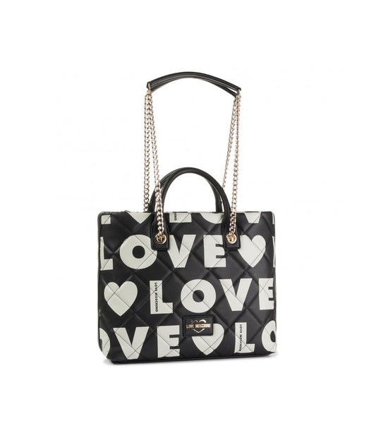 Borsa Matt Nappa Pu Mix - Nero