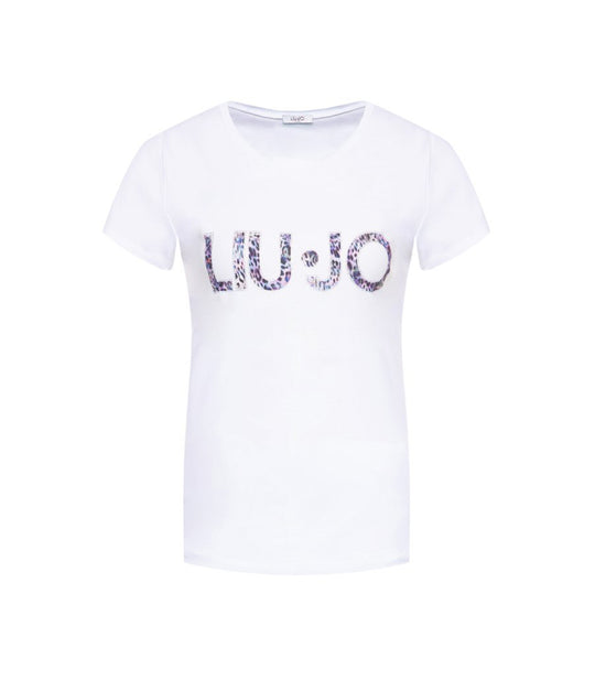 T-Shirt M/C Portalogo - Bianco Ottico/Maculato Sw