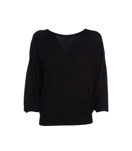Girocollo Manica Tulipano - Nero